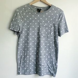 H&M gray polka dot tee